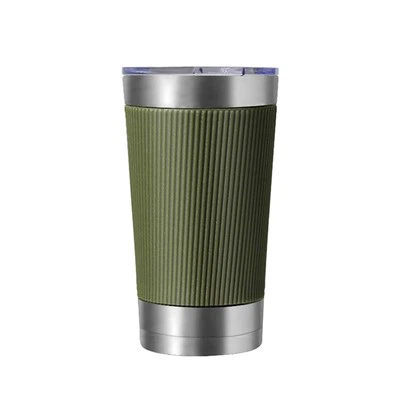 16 oz gummi muffe rustfrit stål tumbler